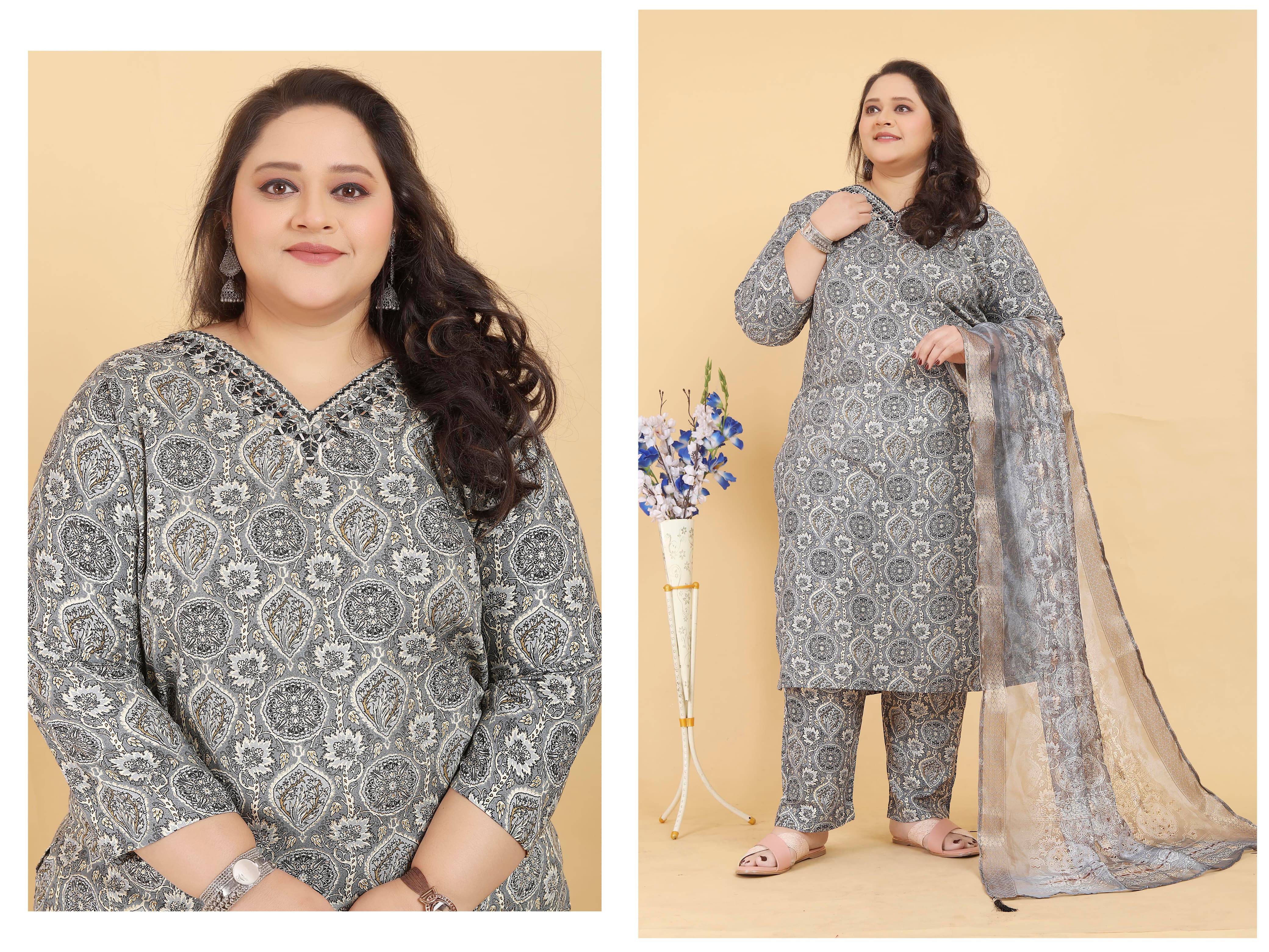 Big Size Royal VOL-1 By Moksh International 8641 To 8646 Series Stylish Premium Rayon Plus size readymade dresses At Wholesale Price